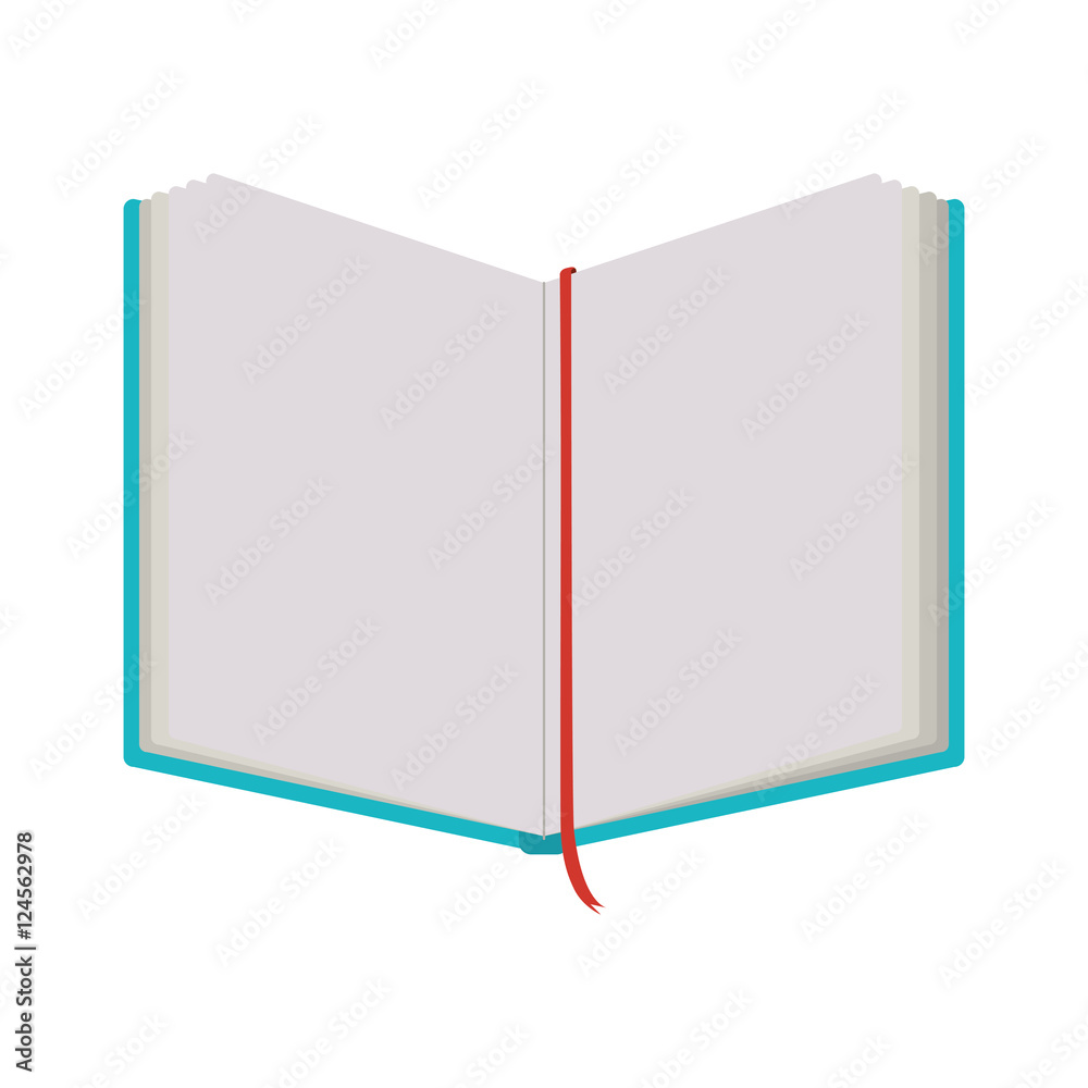 notebook open with tape separator vector illustration notebook open with tape separator vector illustration