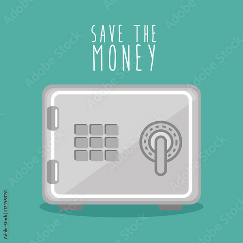 save the money box design icon vector illustration eps 10