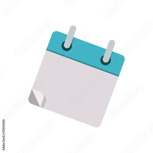 small book for notes with rings vector illustration
