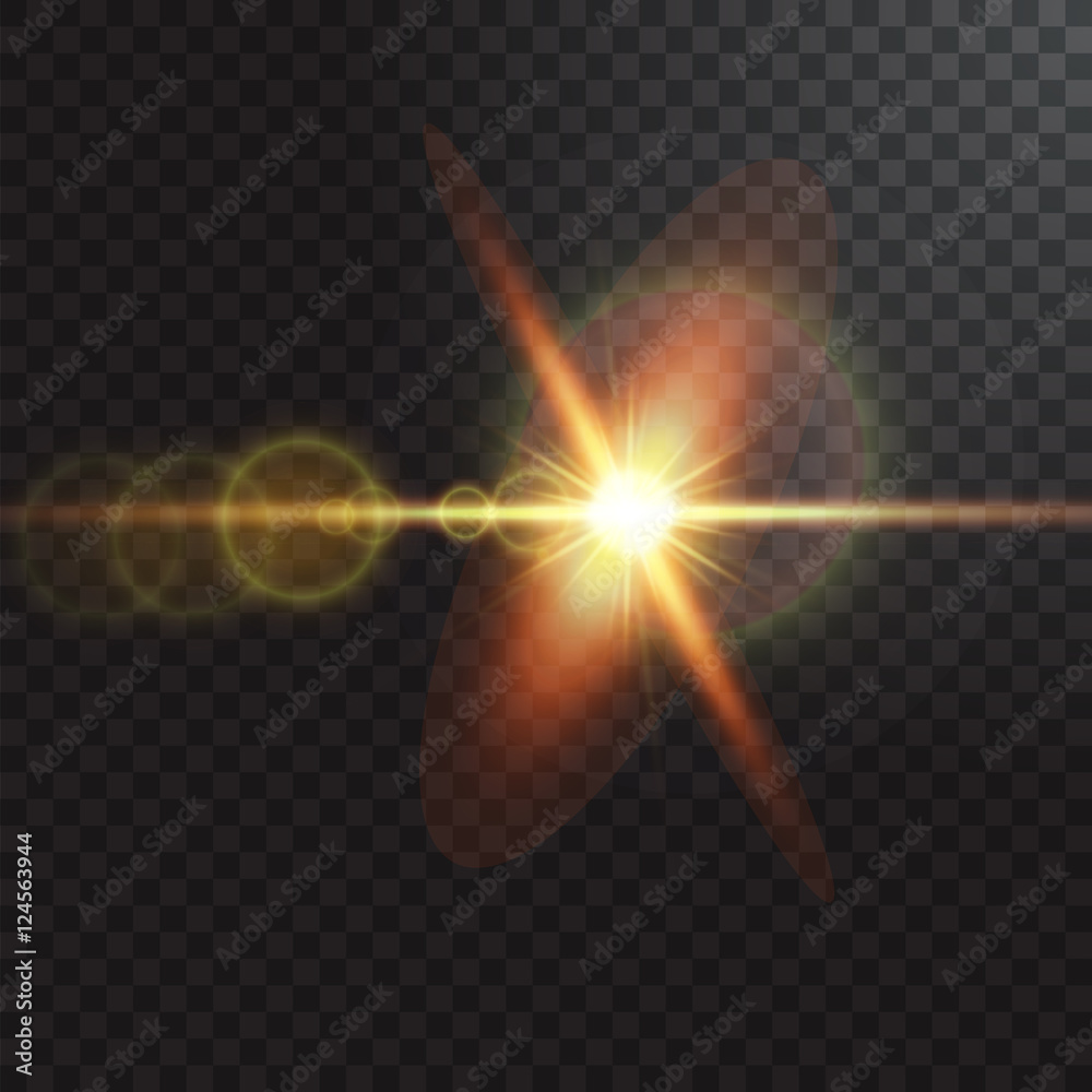 Realistic beam lights on transparent background. Realistic beam lights on transparent background.