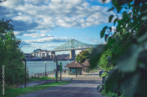 Jacques-Cartier Bridge of Montreal Quebec Canada photo