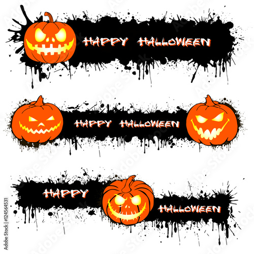 Pumpkin from Halloween and blots