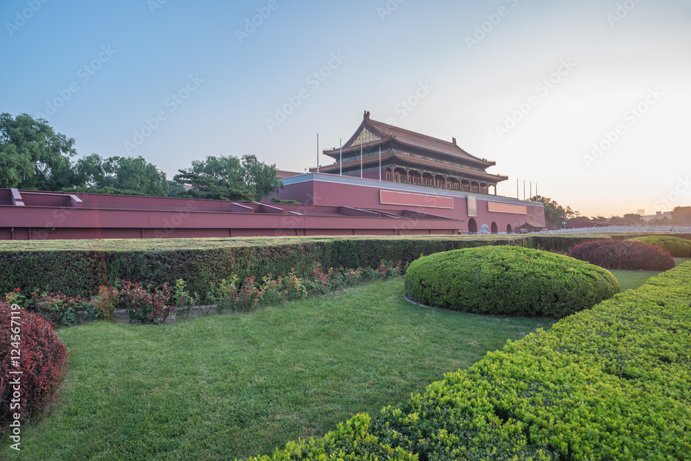 Fototapeta premium The Tiananmen Square in Beijing,China.