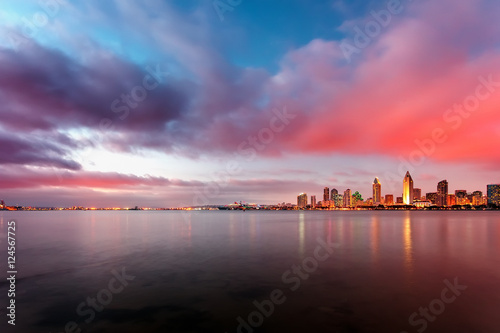 Downtown San Diego at night