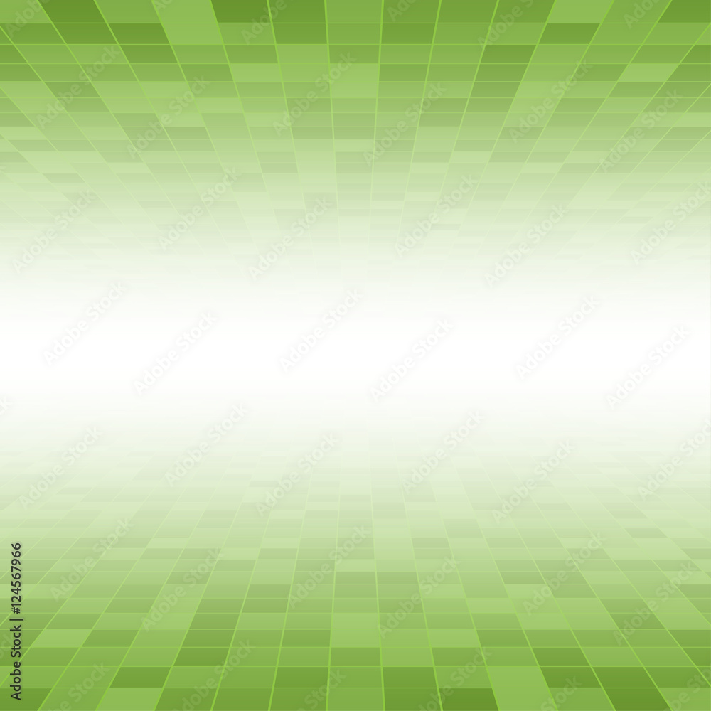 Green Mosaic Tile Square Background. Perspective. Green Mosaic Tile Square Background. Perspective.
