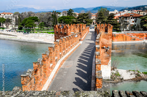 Ponte Scaligero in Verona, Italy