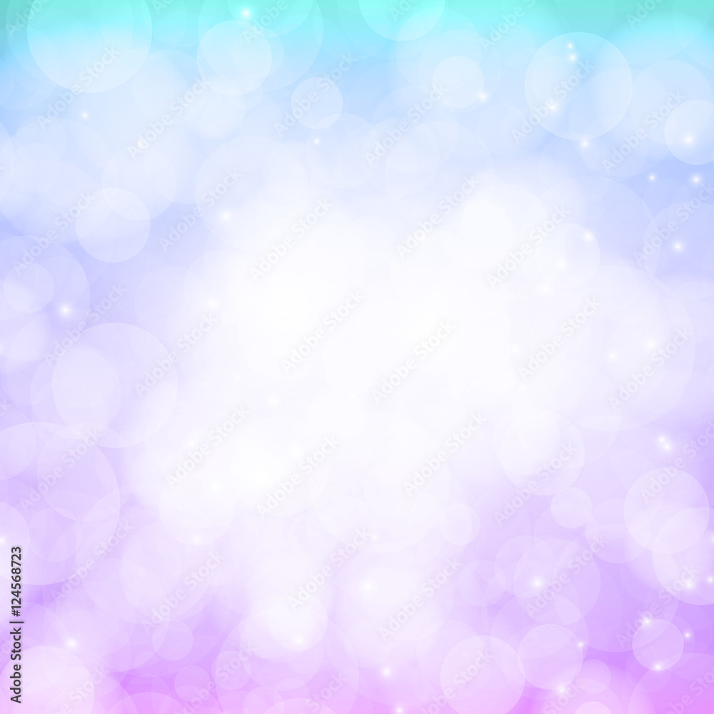 Bokeh abstract background with blur effects, vector illustration
