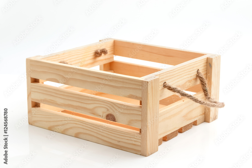 empty wooden crate isolated on white background empty wooden crate isolated on white background