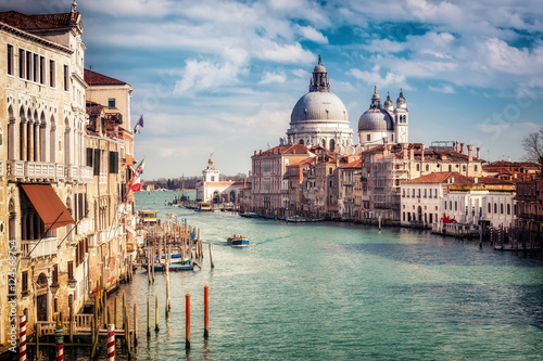 Grand Canal and Basilica Santa Maria della Salute in Venice © sborisov