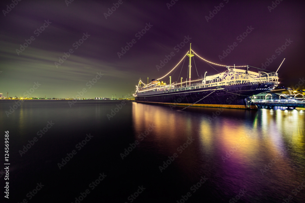 Obraz premium 横浜港の夜景
