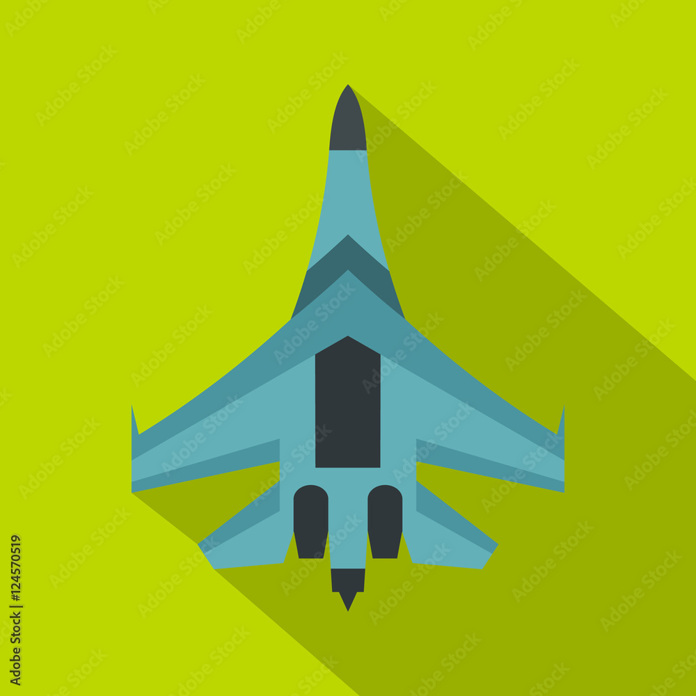 Jet fighter plane icon. Flat illustration of jet fighter plane vector icon for web isolated on lime background Jet fighter plane icon. Flat illustration of jet fighter plane vector icon for web isolated on lime background