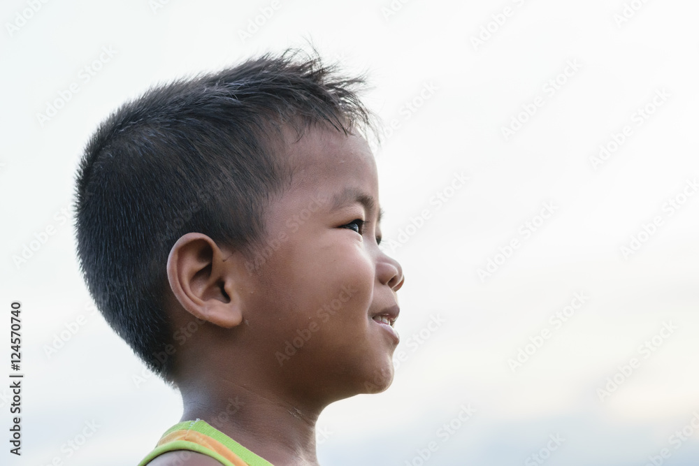 Happy joyful little boy Happy joyful little boy