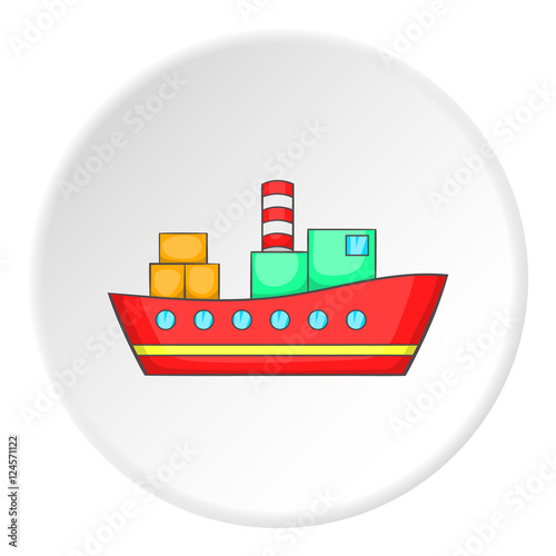 Ship icon. Flat illustration of ship vector icon for web
