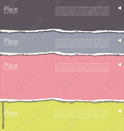 Torn paper background with space for text