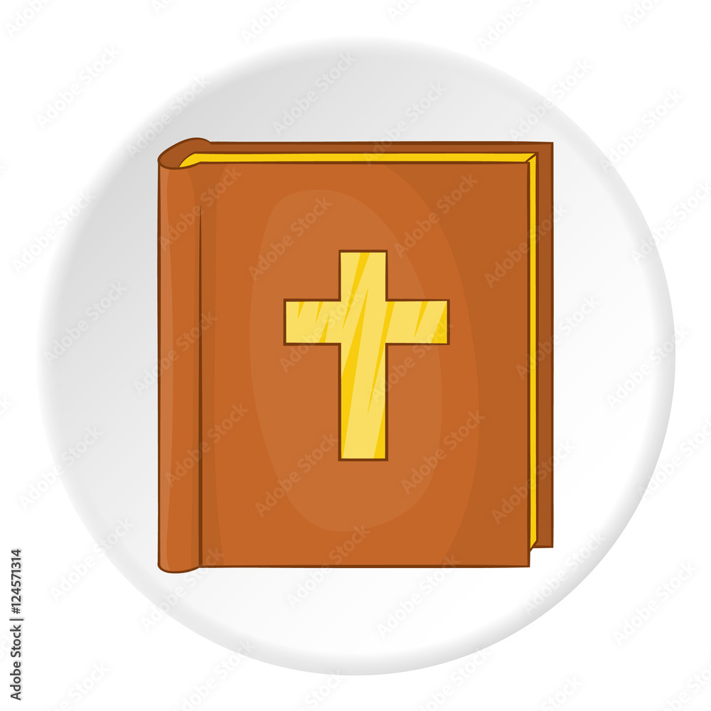 Obraz premium Bible icon. Cartoon illustration of bible vector icon for web