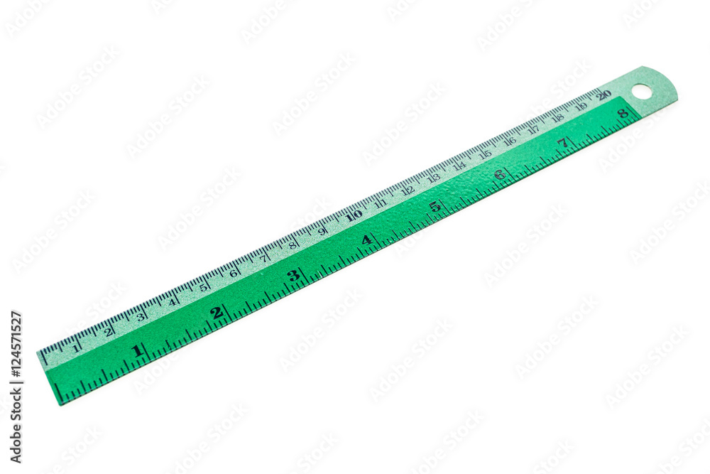 Ruler isolated on white Stock Photo | Adobe Stock