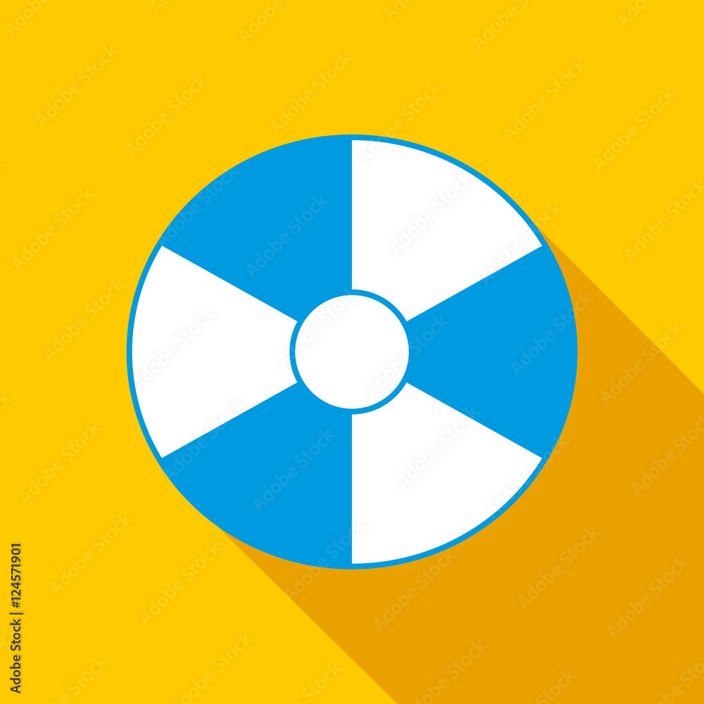 Beach ball icon. Flat illustration of beach ball vector icon for web Beach ball icon. Flat illustration of beach ball vector icon for web