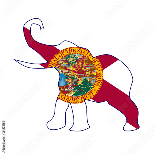 Florida Republican Elephant Flag