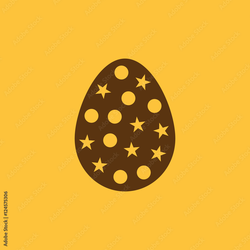 The Easter icon. Easter, egg symbol. UI. Web. Logo. Sign. Flat design. App. Stock The Easter icon. Easter, egg symbol. UI. Web. Logo. Sign. Flat design. App. Stock