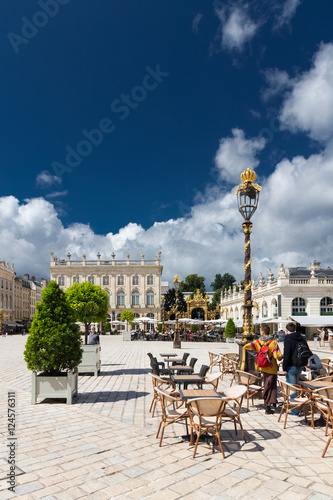 Buildings on the Stanislas place in Nancy the golden city.