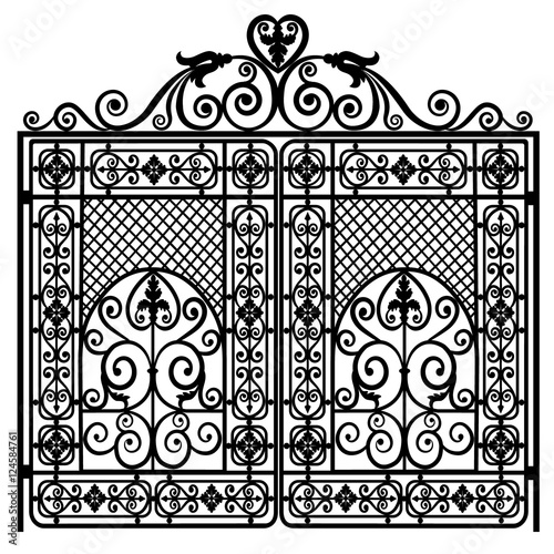 Forged iron gate