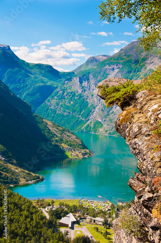 Geiranger fjord in Norway  photo