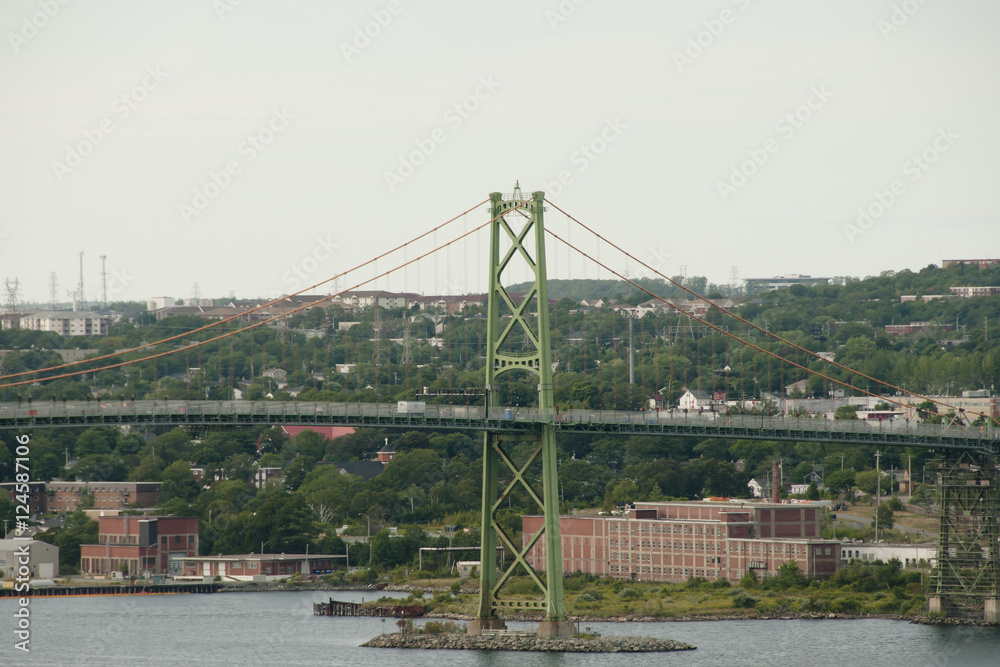 Fototapeta premium Angus L. Macdonald Bridge - Halifax - Nova Scotia