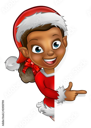 Christmas Elf Pointing