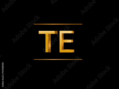 TE Initial Logo for your startup venture