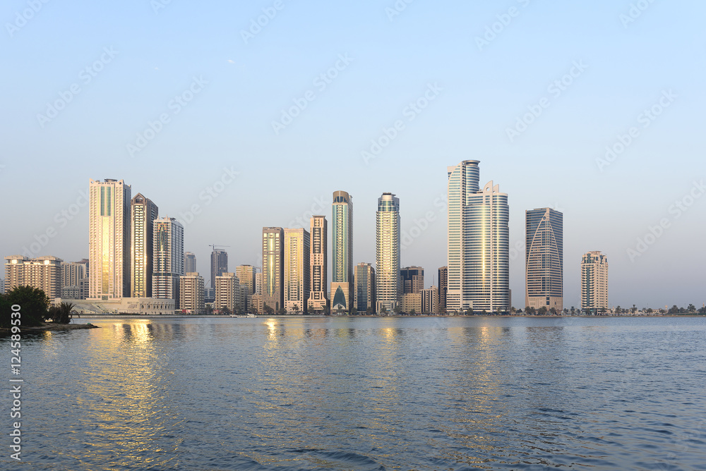 Sharjah Skyline from Creek View