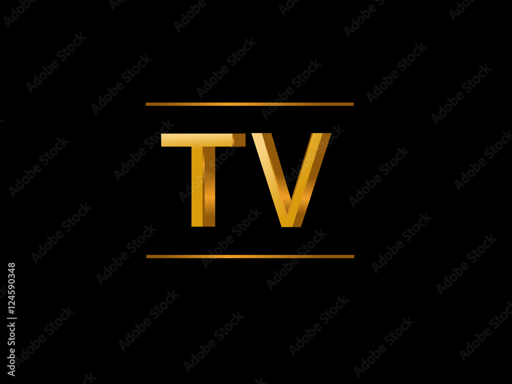 TV Initial Logo for your startup venture TV Initial Logo for your startup venture