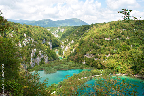Lower lakes canyon from above