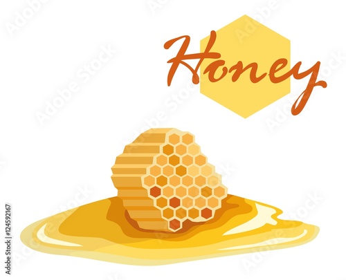 Honeycomb and honey