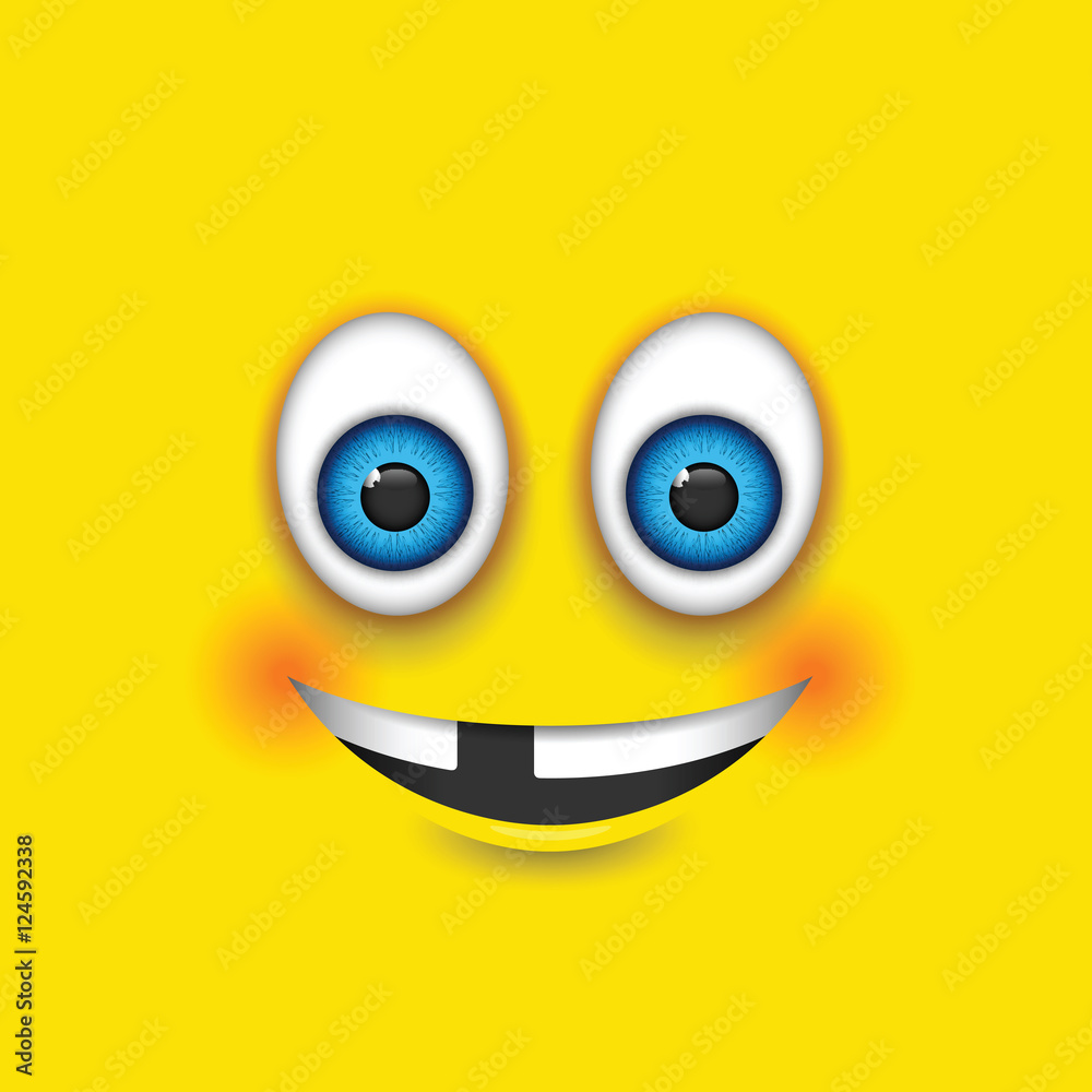 Fototapeta premium toothless emoji