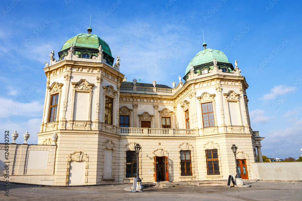 Belvedere palace and garden in Vienna, Austria