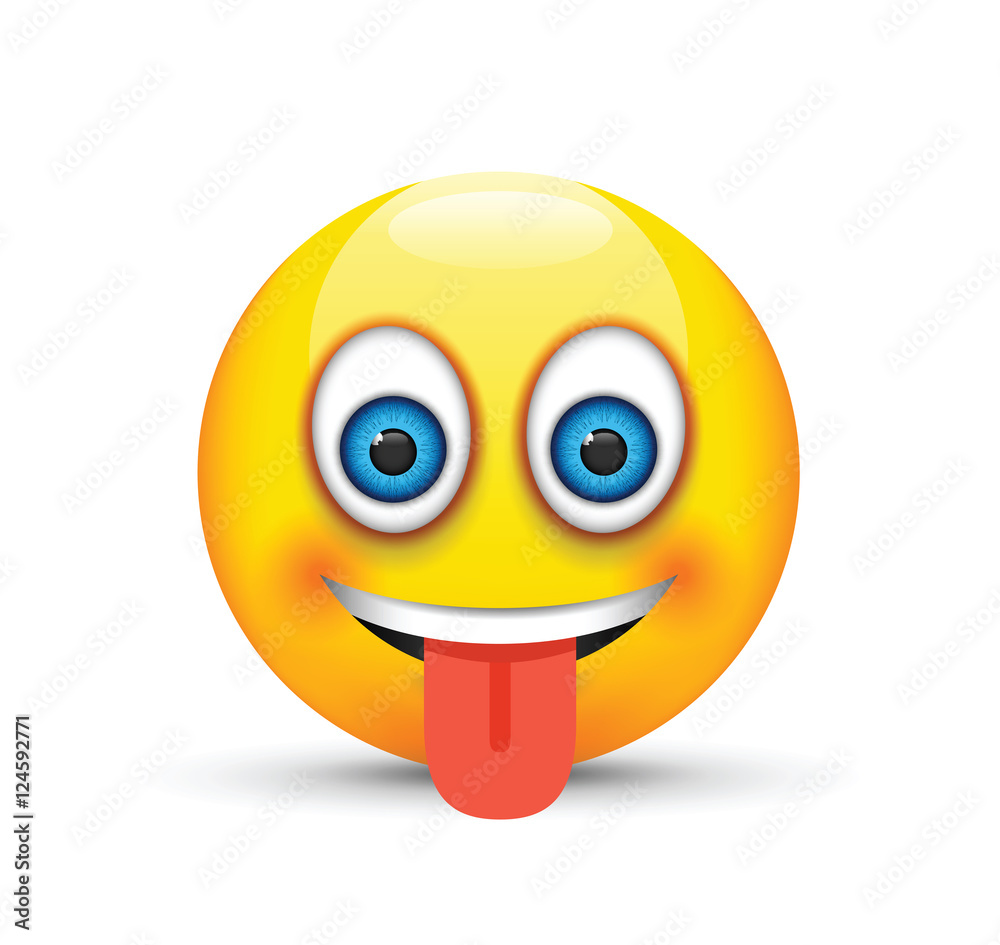 Fototapeta premium tongue out emoji