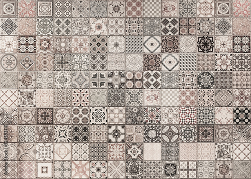 Ceramic tiles patterns from Portugal for background