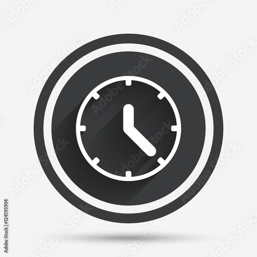 Clock sign icon. Mechanical clock symbol.