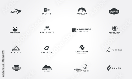Minimal logo design collections concepts. Creative design vector illustration