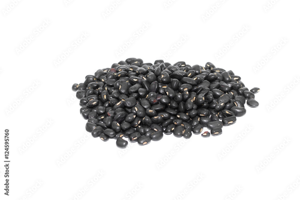 Black beans isolated on white background Black beans isolated on white background
