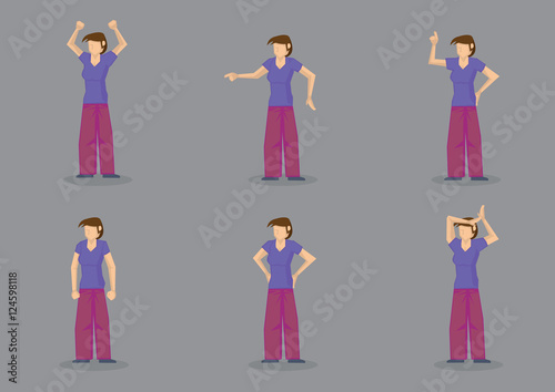 Frustrated Woman Vector Character Illustration