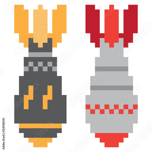 illustration design pixel art torpedo