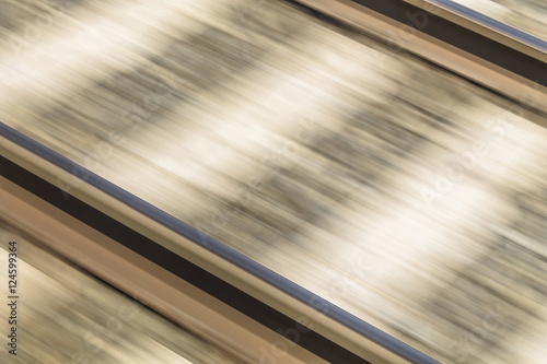 Rail track in motion blur 