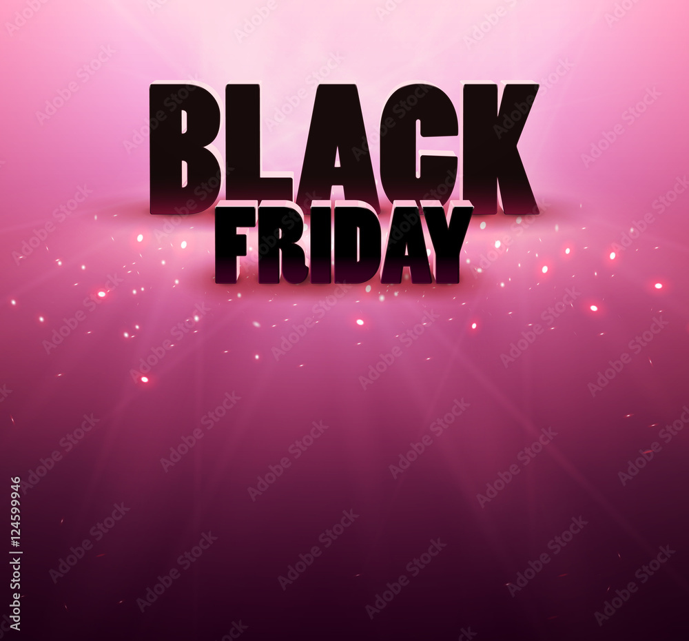 Black friday sale background with red lights.