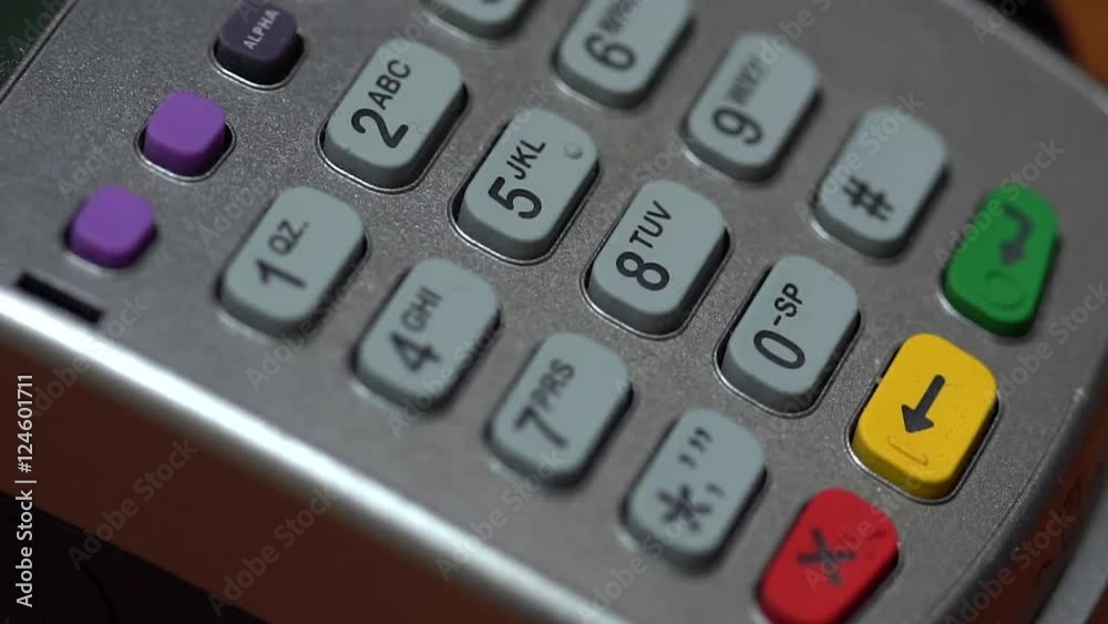Credit card payment terminal for sale transaction Credit card payment terminal for sale transaction