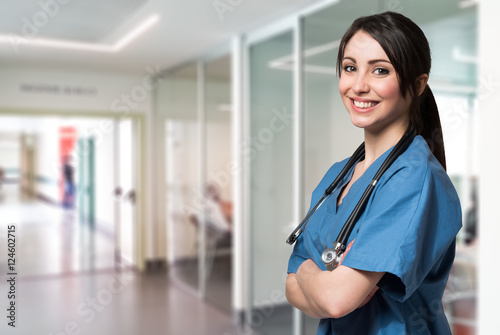 Fotografia Smiling young nurse in a hospital