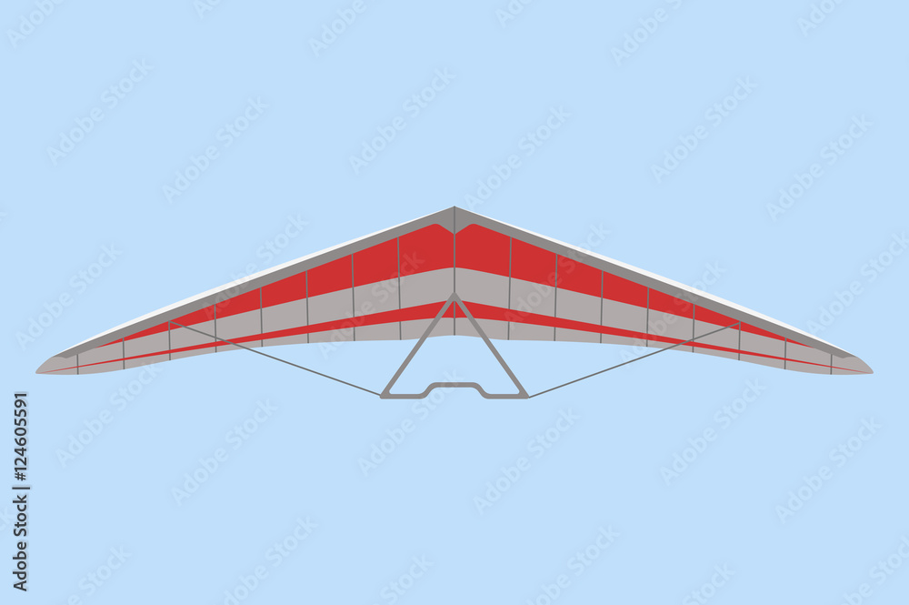 Hang Glider flying in the sky Hang Glider flying in the sky