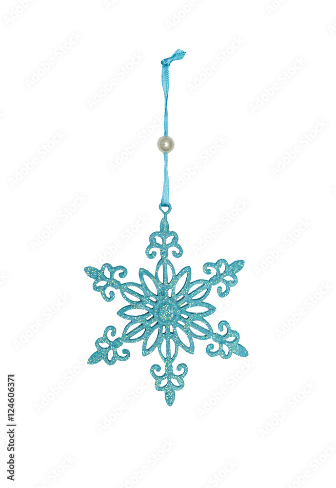 Graceful Christmas ornament, brilliant snowflake. Isolated on a white background. Graceful Christmas ornament, brilliant snowflake. Isolated on a white background.