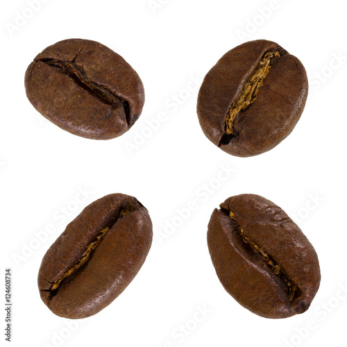 Set of grain of coffee
