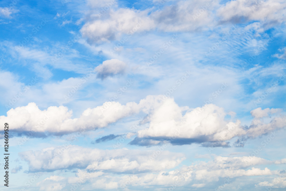 white clouds in blue sky in september day white clouds in blue sky in september day
